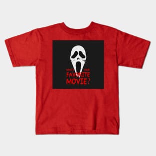 Whats You Favorite Movie Scream Face Kids T-Shirt